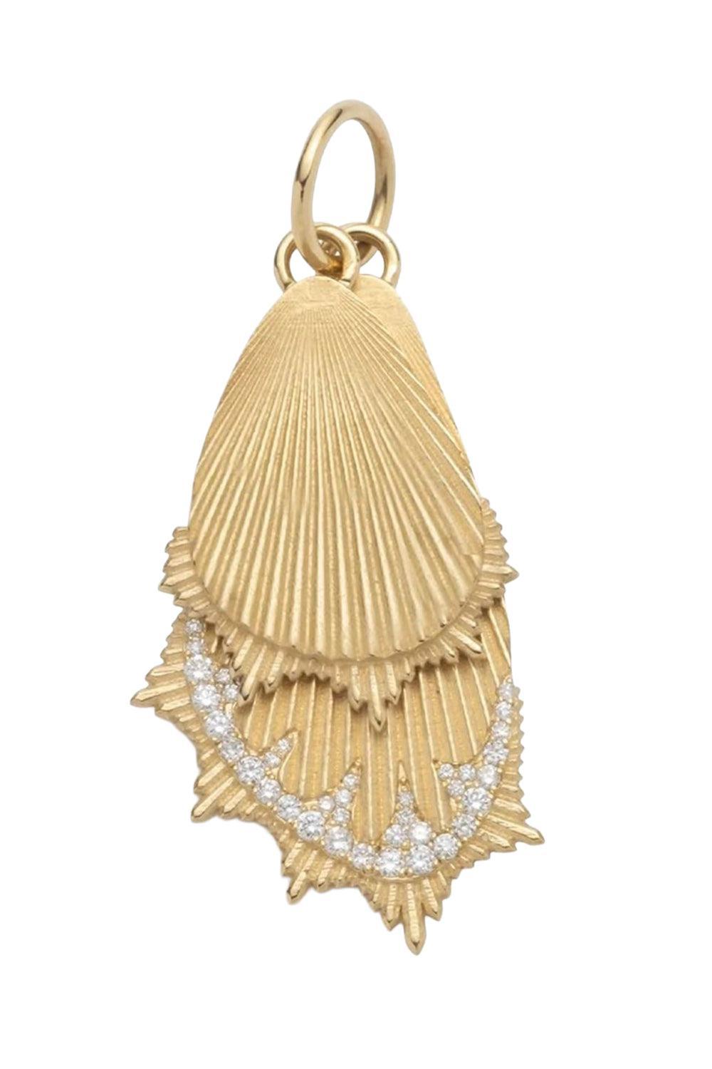 Butterfly Wings - Large Medallion-YELLOW GOLD-JEWELRYFINE JEWELPENDANT-FOUNDRAE