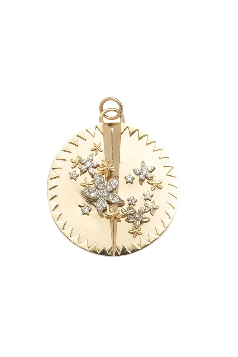 Blossoms - Resilience Large Specialty Medallion-YELLOW GOLD-JEWELRYFINE JEWELPENDANT-FOUNDRAE
