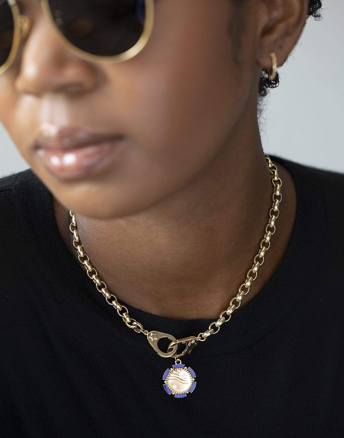 FOUNDRAE-Air Badge Medallion-YELLOW GOLD