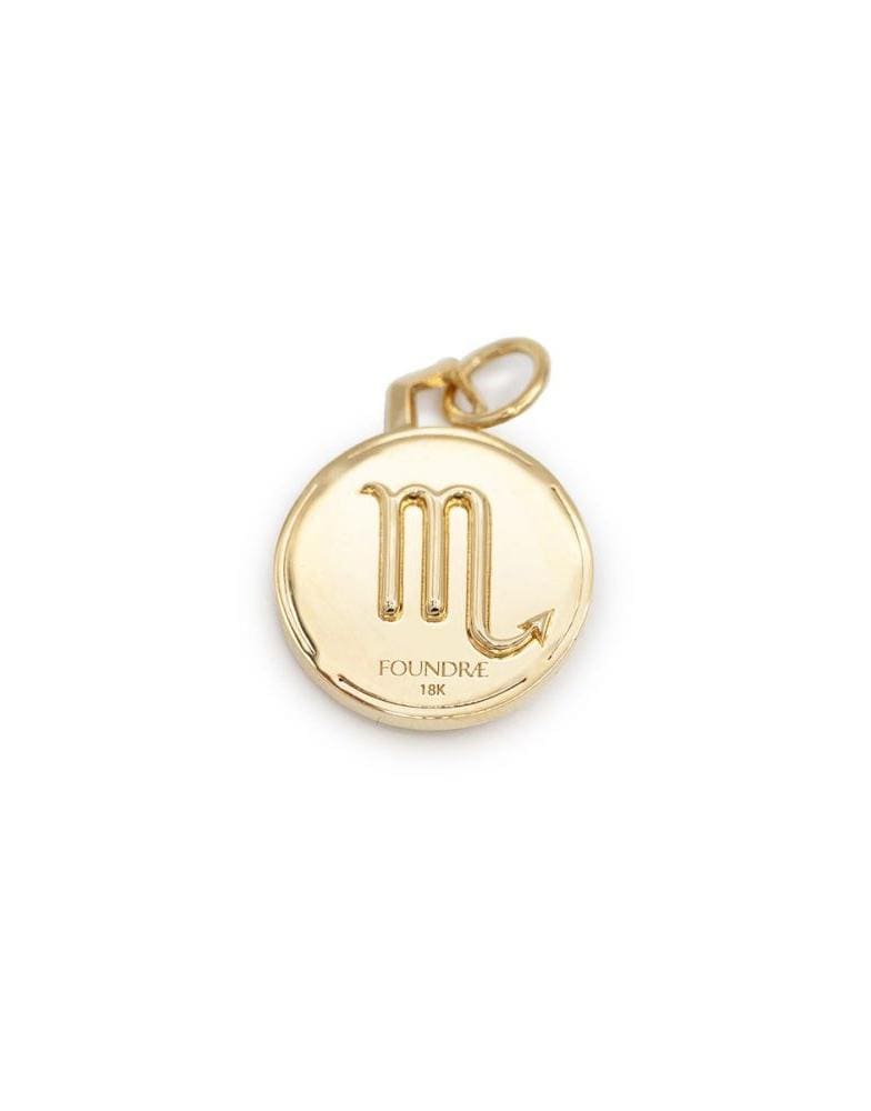 FOUNDRAE-Baby Scorpio Medallion-YELLOW GOLD