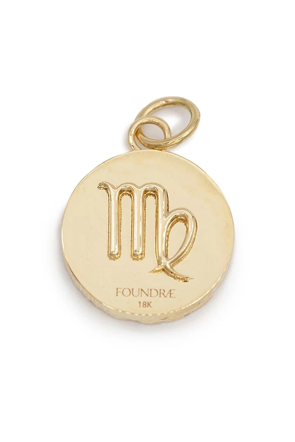 FOUNDRAE-Baby Virgo Medallion-YELLOW GOLD