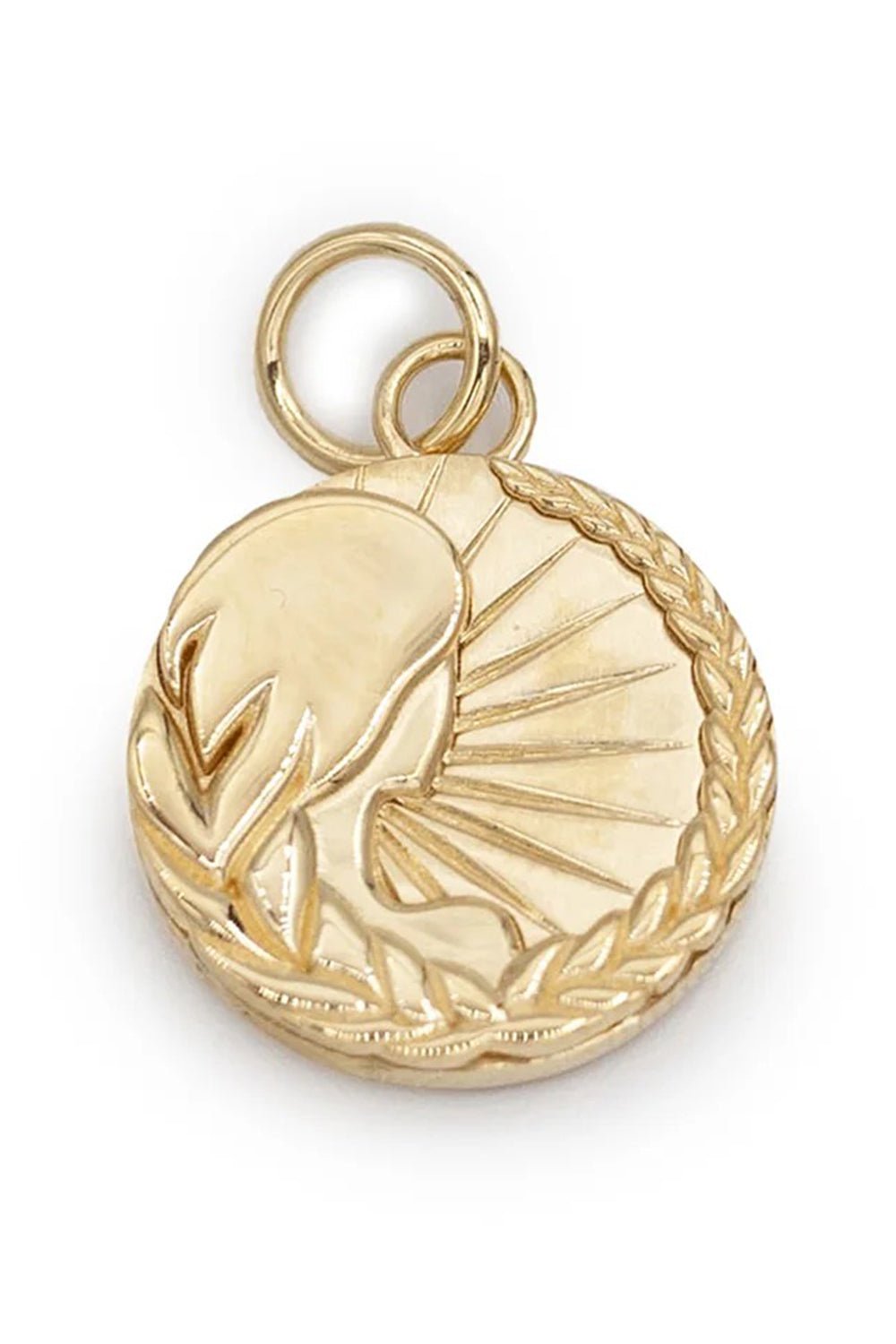 FOUNDRAE-Baby Virgo Medallion-YELLOW GOLD