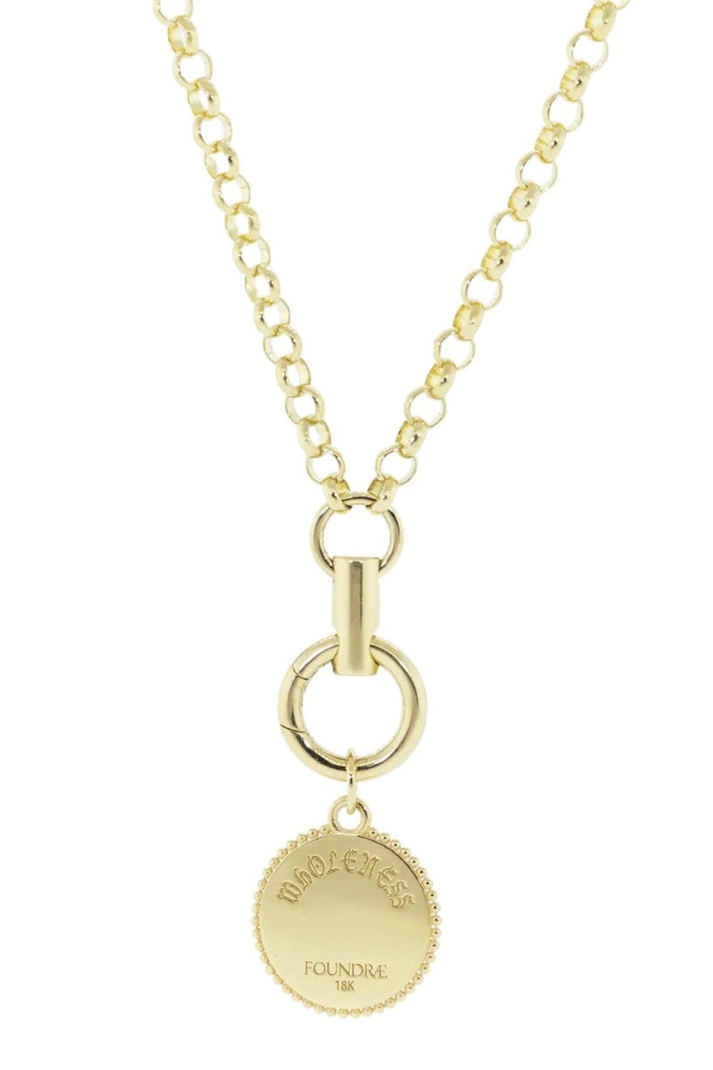 FOUNDRAE-Baby Wholeness Medallion-YELLOW GOLD