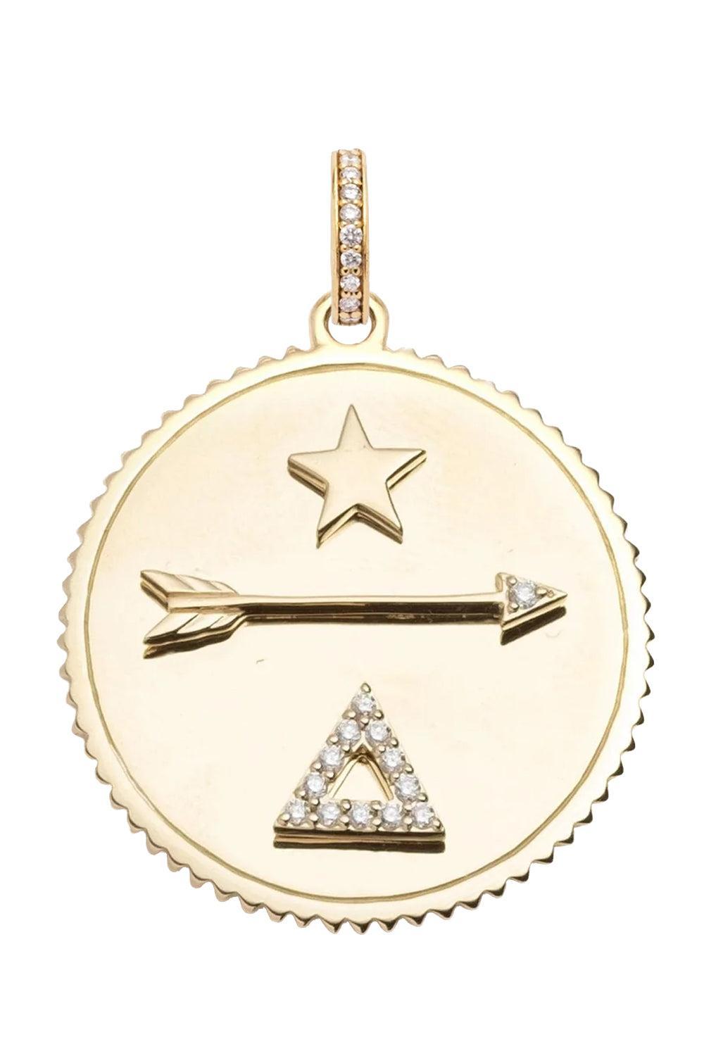 Diamond Dream Large Medallion-YELLOW GOLD-JEWELRYFINE JEWELPENDANT-FOUNDRAE