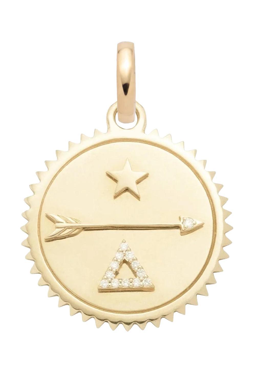 Diamond Dream Medium Medallion-YELLOW GOLD-JEWELRYFINE JEWELPENDANT-FOUNDRAE