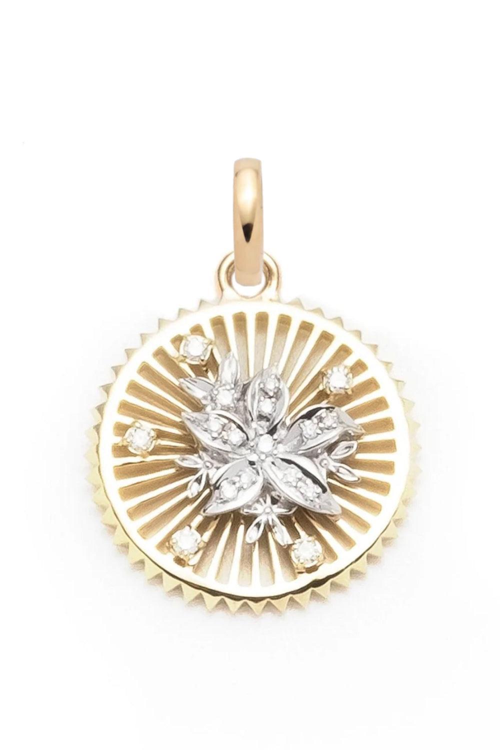 Diamonds Resilience Medium Medallion-YELLOW GOLD-JEWELRYFINE JEWELPENDANT-FOUNDRAE