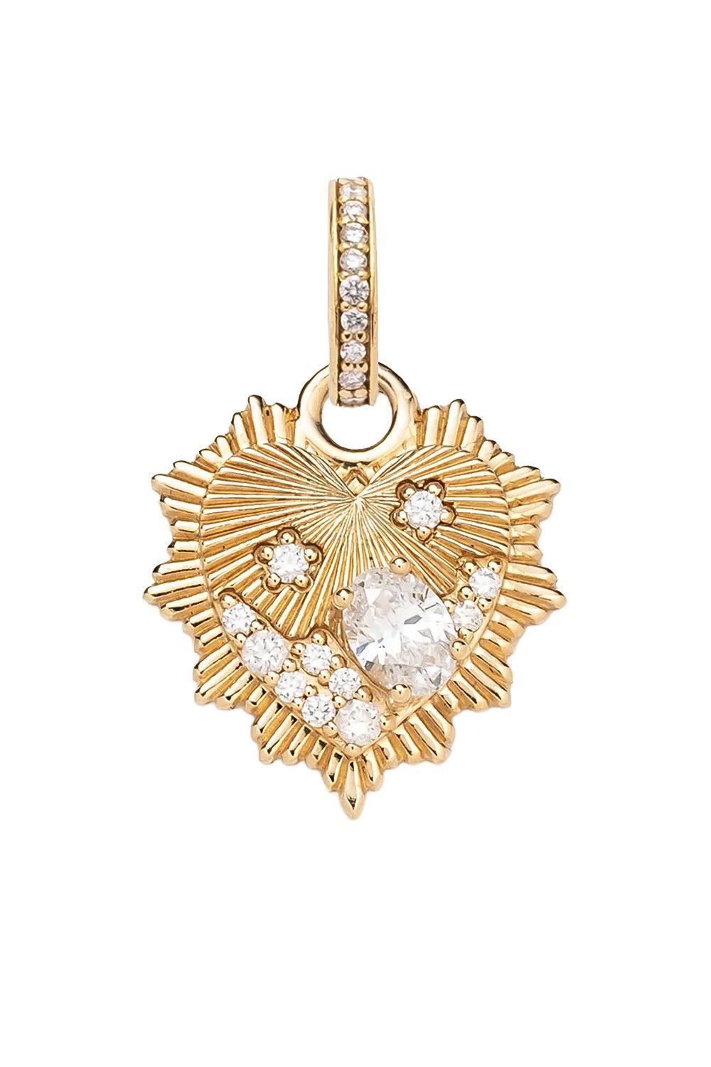 Heart Love Mandallian-YELLOW GOLD-JEWELRYFINE JEWELPENDANT-FOUNDRAE