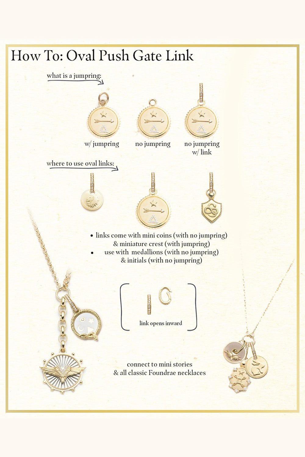 FOUNDRAE-Internal Compass Baby Medallion-YELLOW GOLD