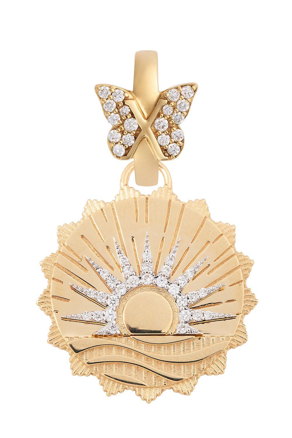 Internal Compass - Diamond Medium New Beginnings Butterfly Annex Medallion-YELLOW GOLD-JEWELRYFINE JEWELPENDANT-FOUNDRAE