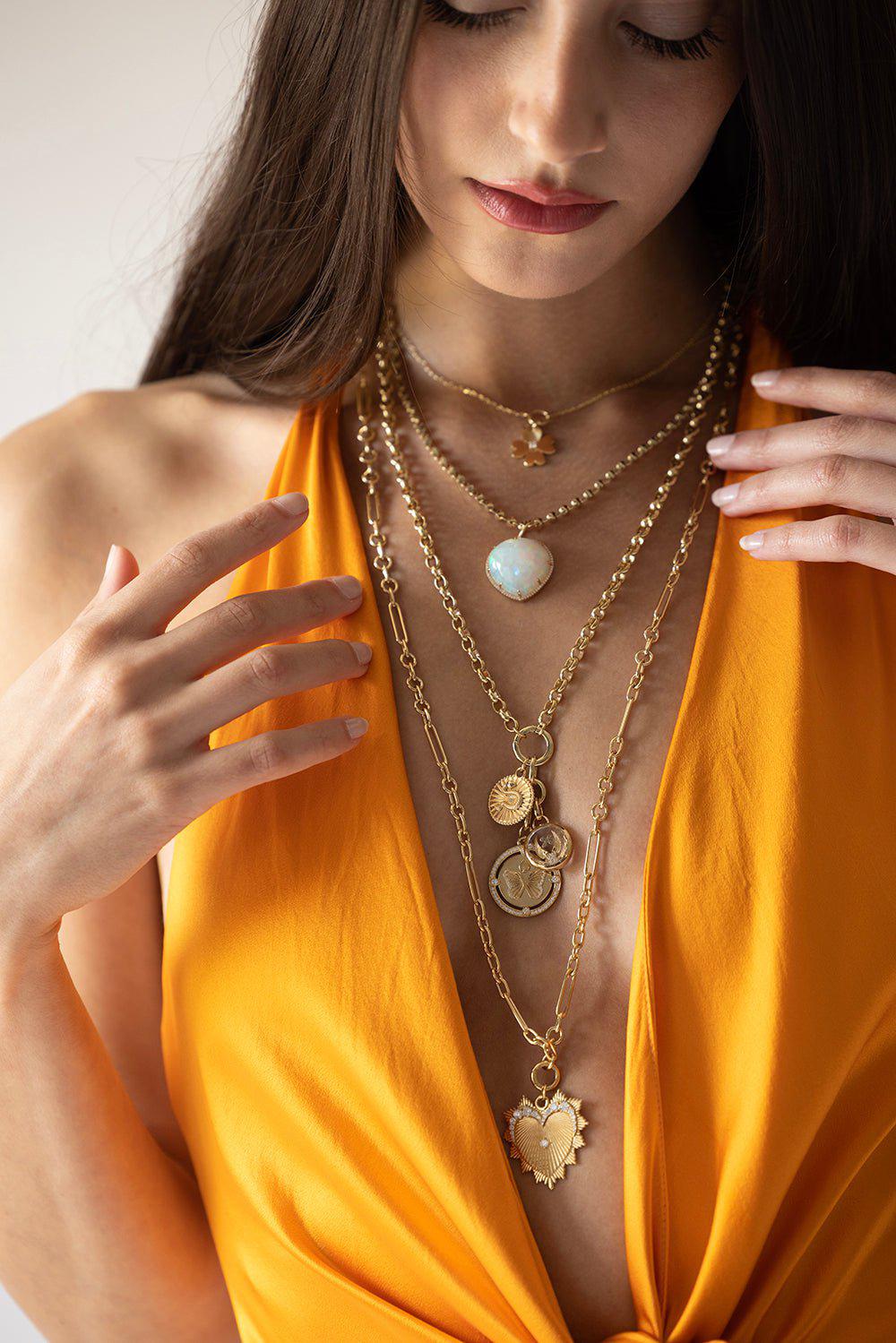FOUNDRAE-Large Specialty Reverie Pendant-YELLOW GOLD