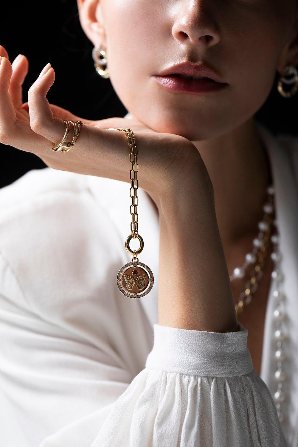 FOUNDRAE-Large Specialty Reverie Pendant-YELLOW GOLD