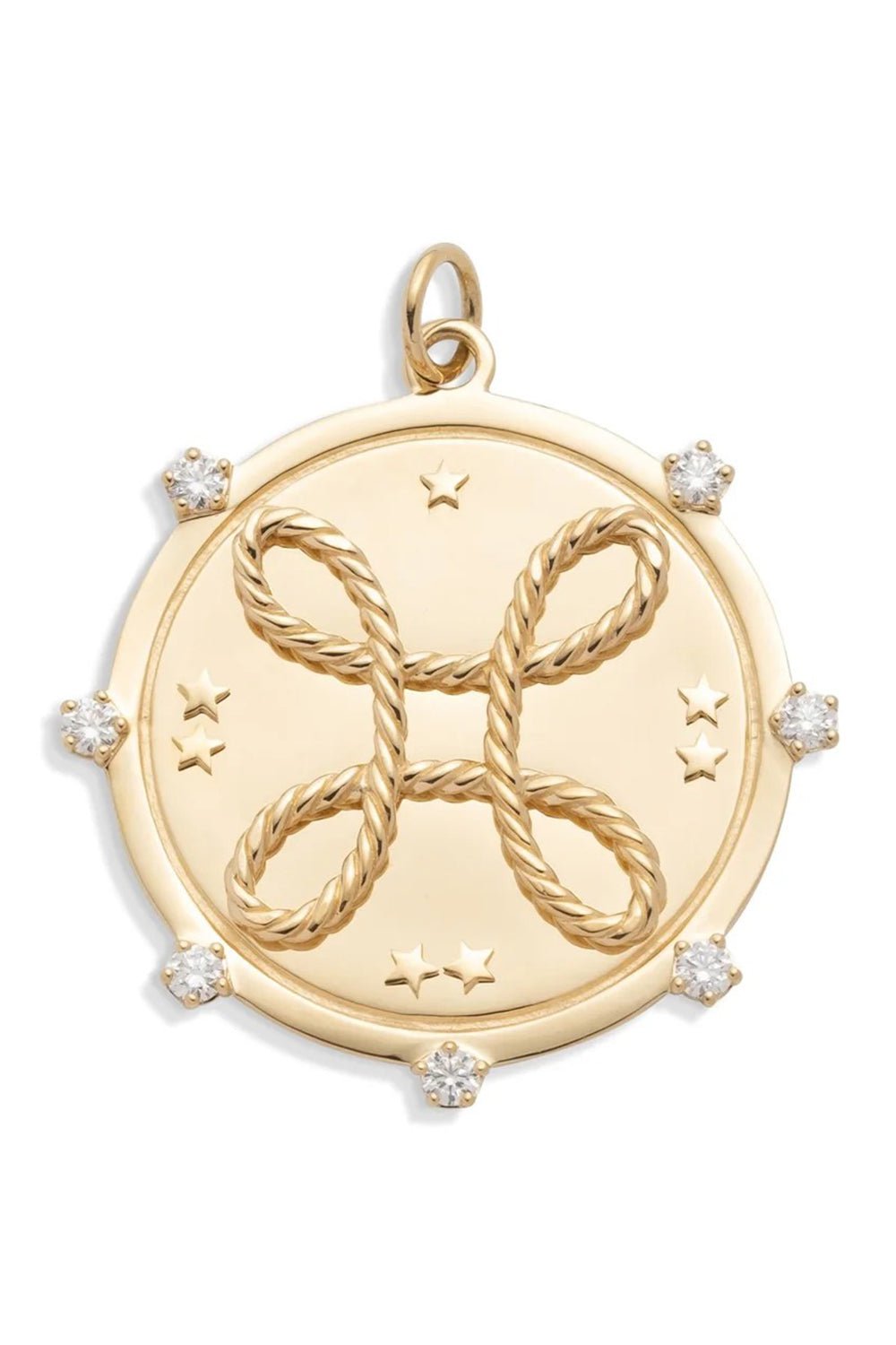 FOUNDRAE-Large True Love Medallion-YELLOW GOLD