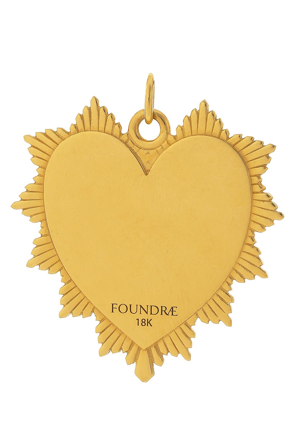 FOUNDRAE-Love Oversized Heart Pendant-YELLOW GOLD