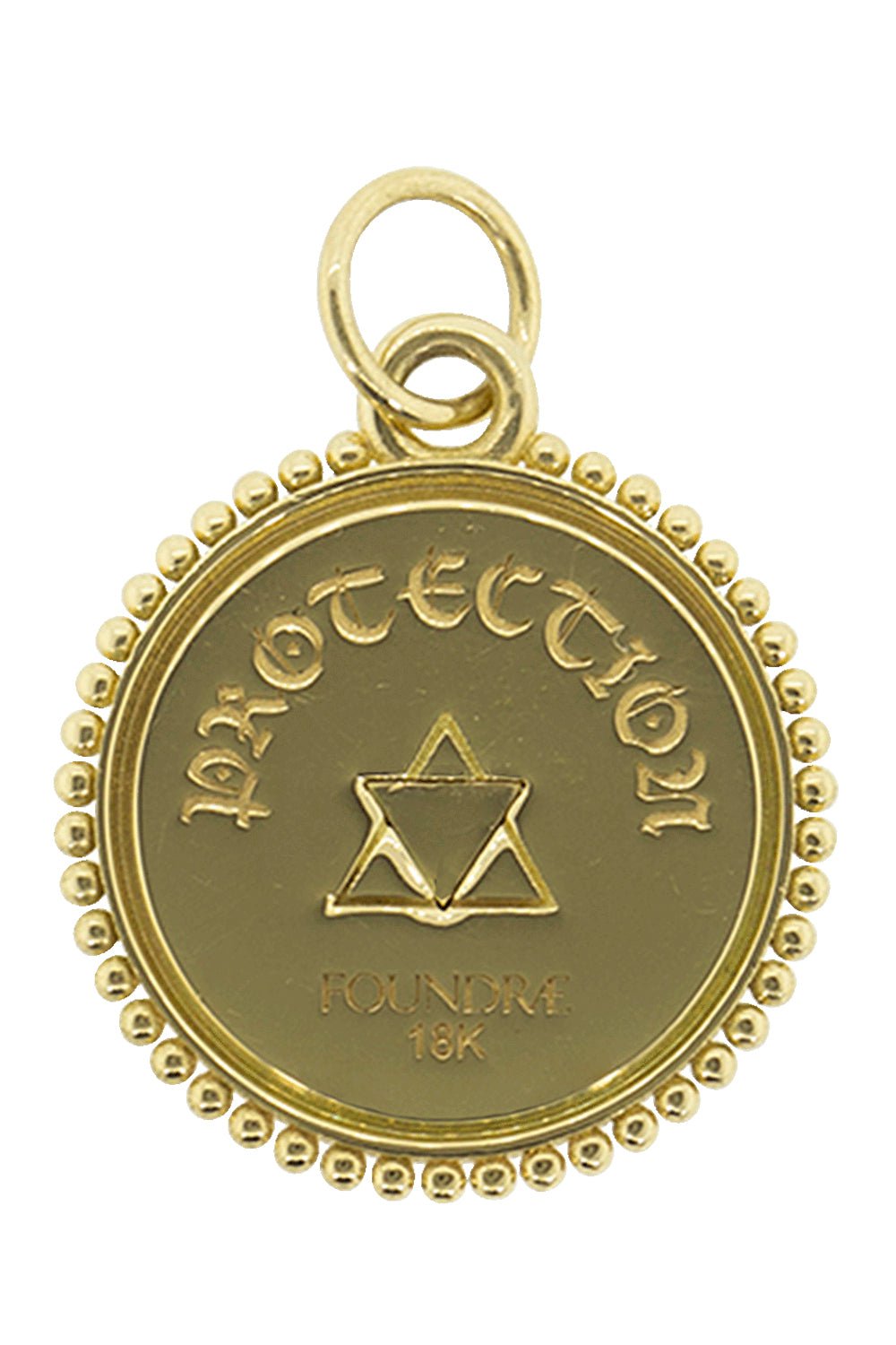 FOUNDRAE-Medium Protection Medallion-YELLOW GOLD