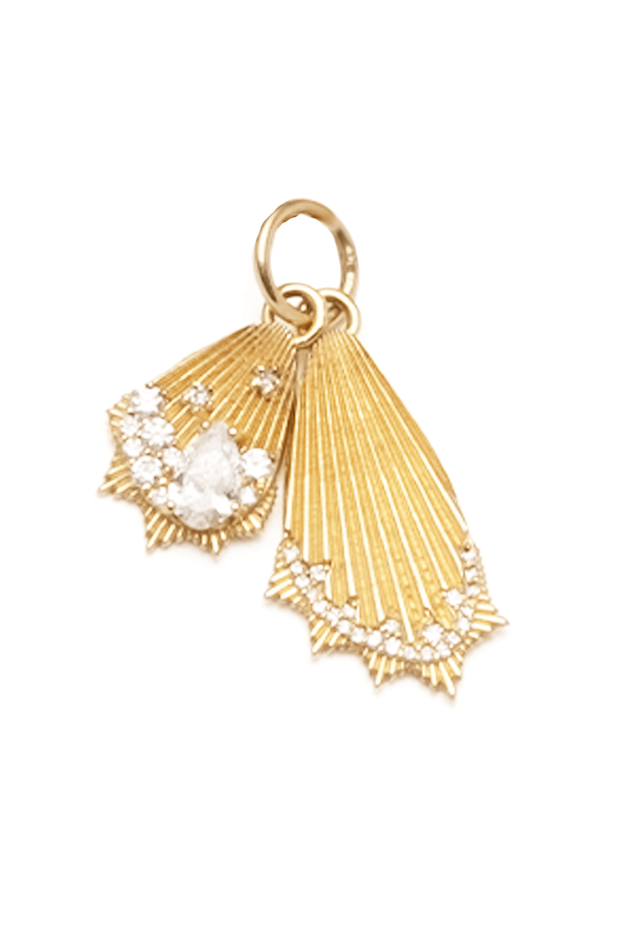 FOUNDRAE-Mini Butterfly Wings Pendant-YELLOW GOLD