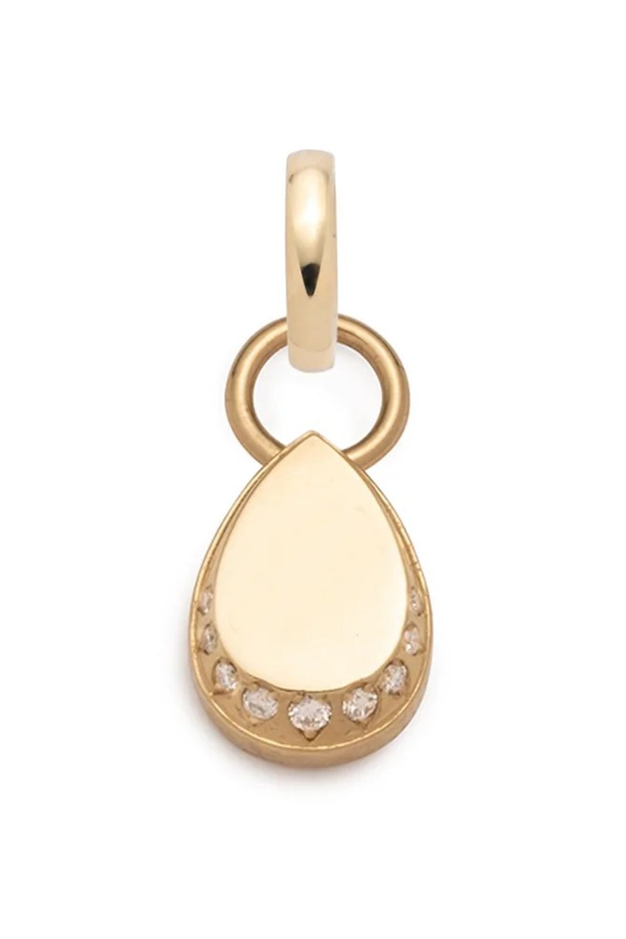 FOUNDRAE-Miniature Forever Pear Pendant-YELLOW GOLD
