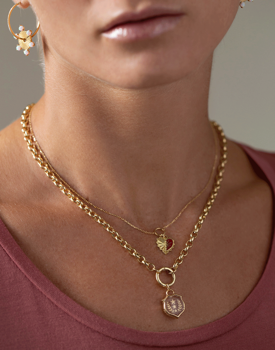 FOUNDRAE-Per Aspera Ad Astra Pendant-YELLOW GOLD