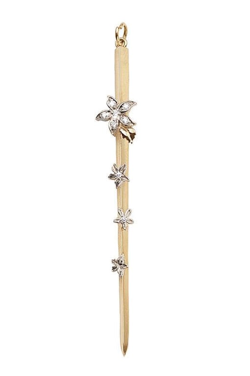 FOUNDRAE-Resilience Thorn Charm-YELLOW GOLD