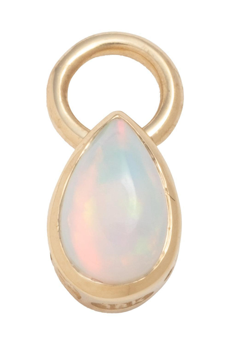Small Forever And Always a Pair Opal Pear Pendant - Love