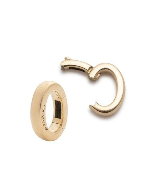FOUNDRAE-Smooth Oval Annex Link-YELLOW GOLD