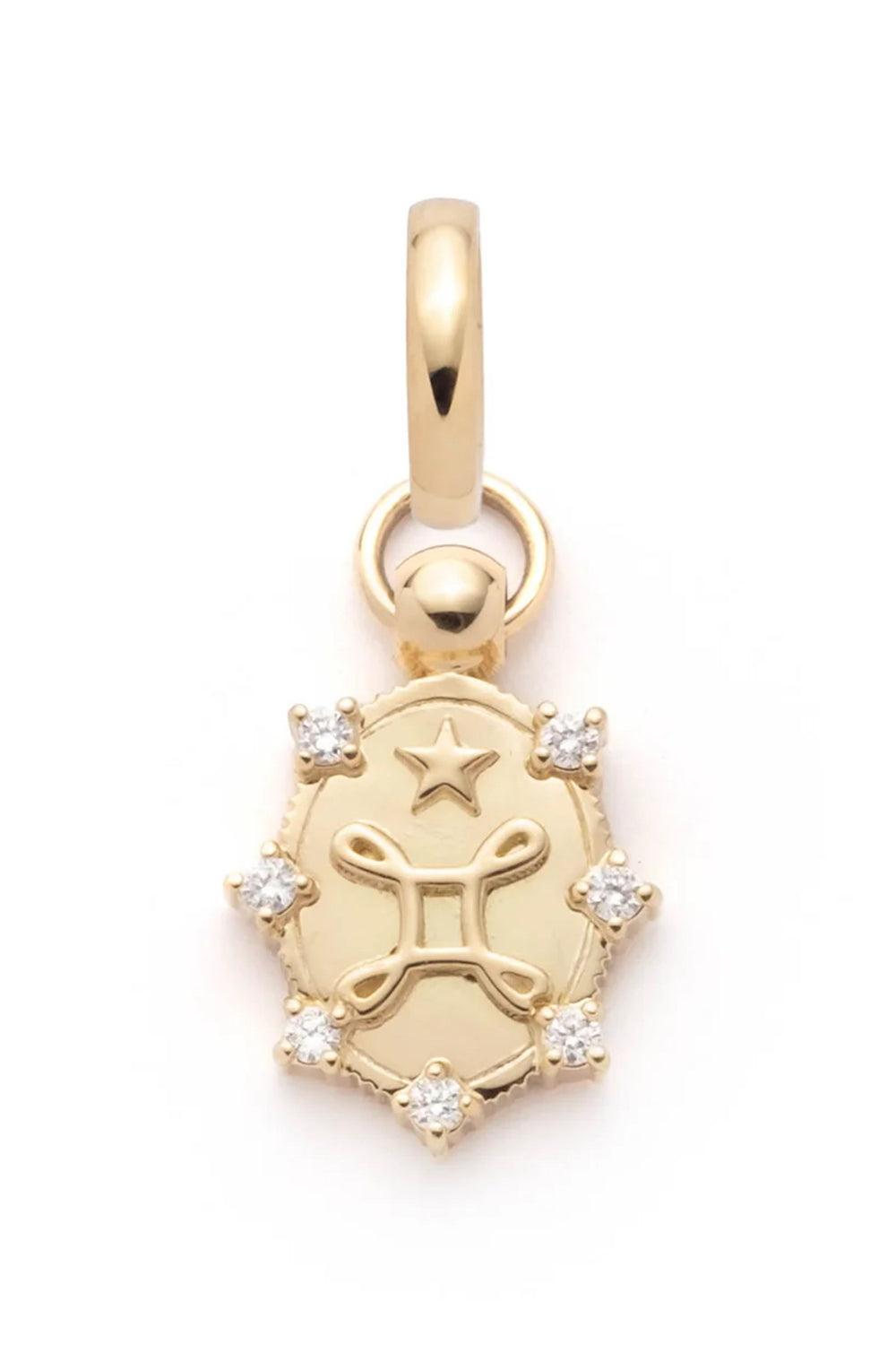 True Love - Miniature Annex Link Crest Pendant-YELLOW GOLD-JEWELRYFINE JEWELPENDANT-FOUNDRAE