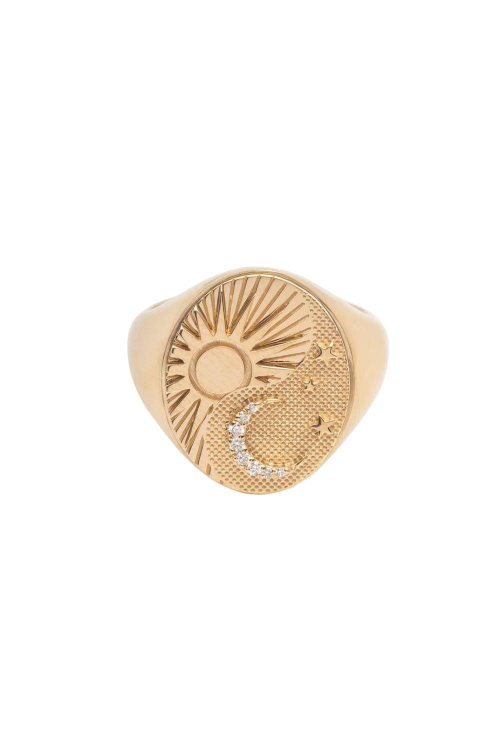 Balance Classic Signet Ring-YELLOW GOLD-7-JEWELRYFINE JEWELRING-FOUNDRAE