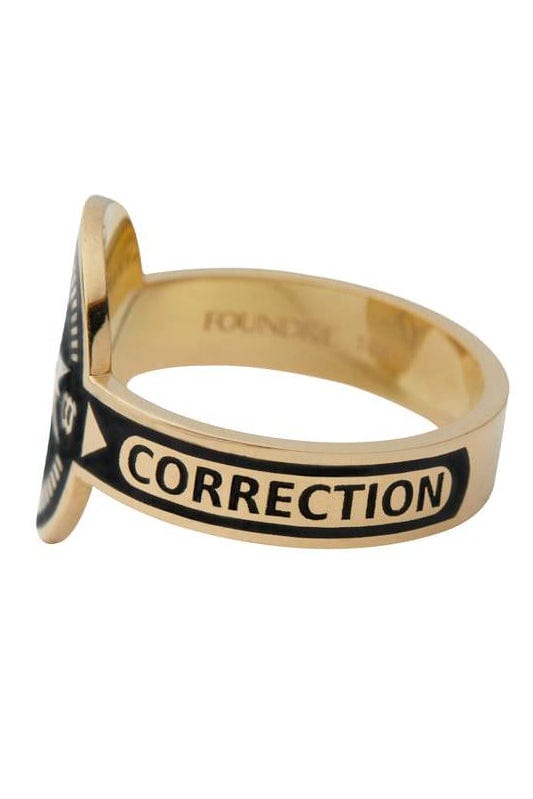 FOUNDRAE-Compass Cigar Band-YELLOW GOLD