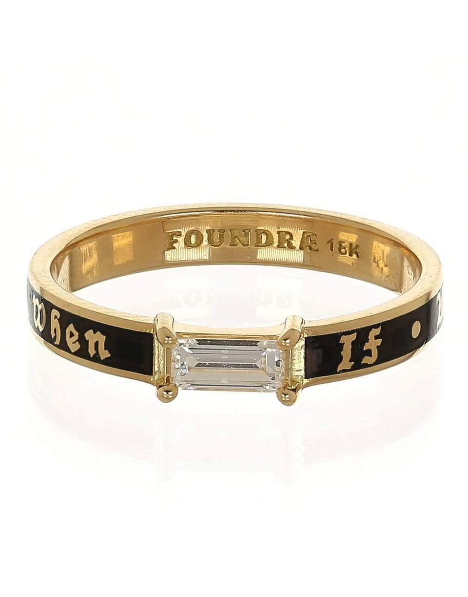 FOUNDRAE-If Not Now Then When Baguette Band-YELLOW GOLD