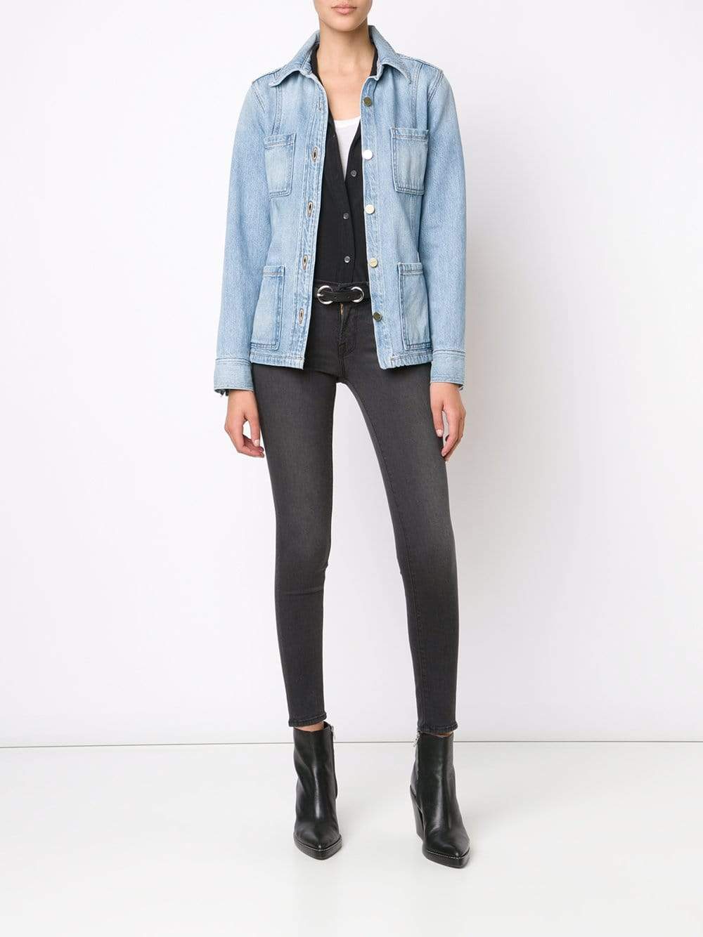 FRAME DENIM-Le Patch Pocket Jacket-