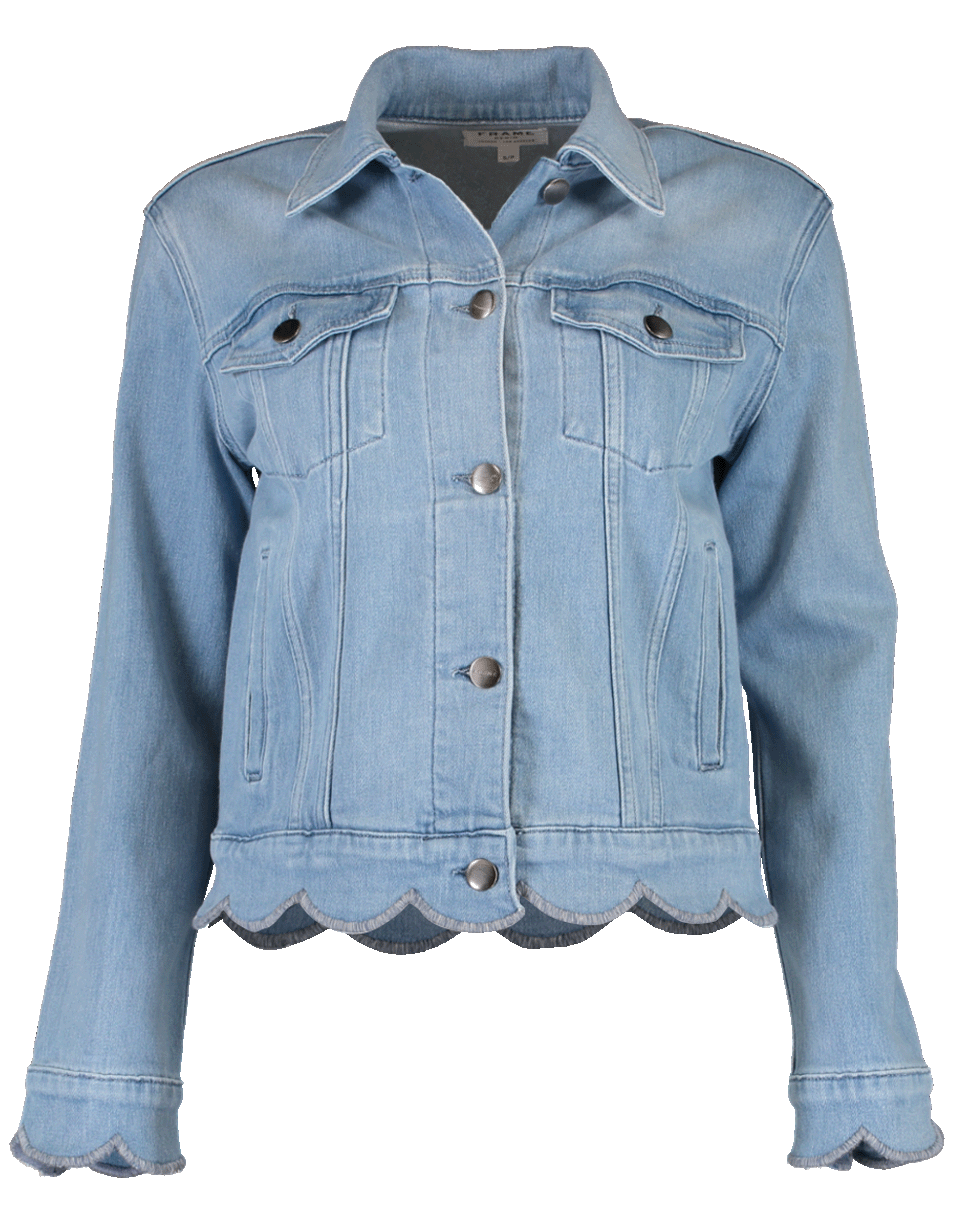 FRAME DENIM-Scallop Edge Jacket-