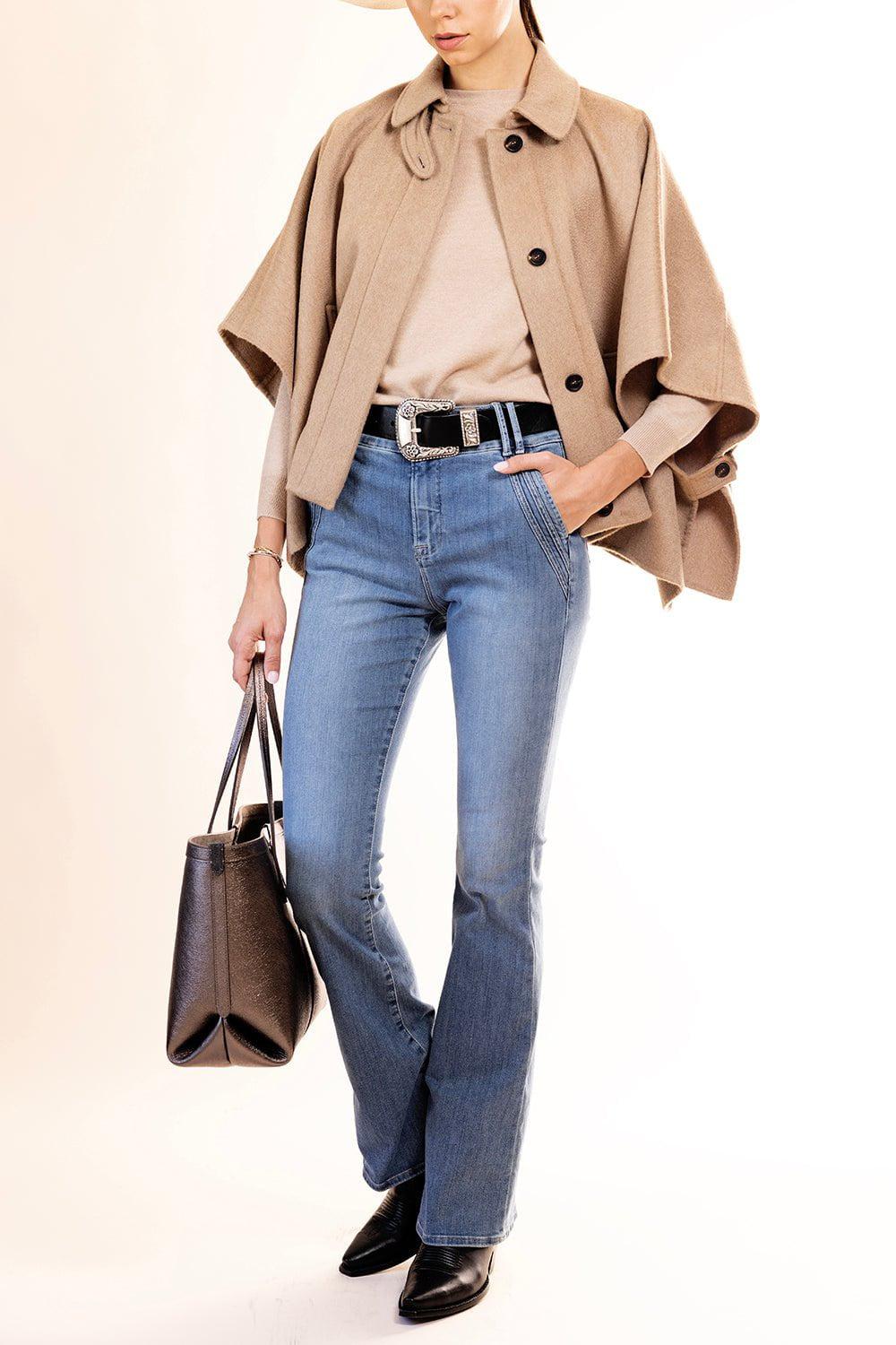 FRAME DENIM-Double Detail Flare Jeans-