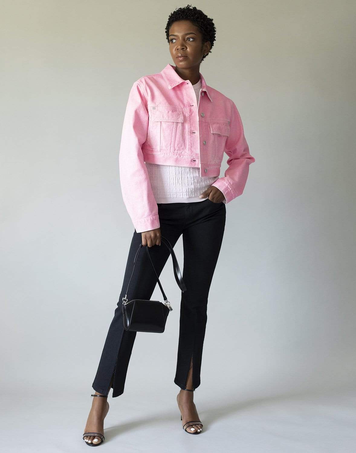 FRAME DENIM-Film Noir Cut Off Waist Mini Boot Slit-