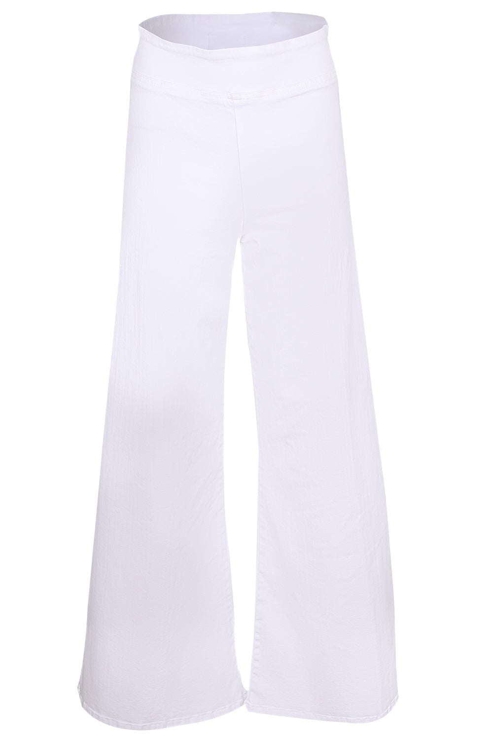 FRAME DENIM-The Jetset Wide Crop - White-