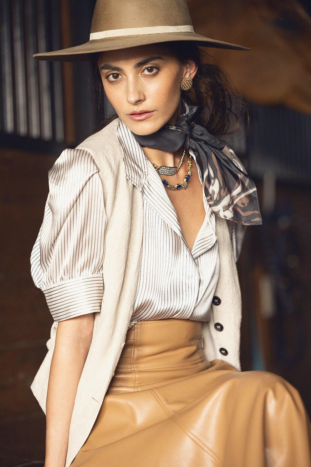 FRAME DENIM-Gillian Top-