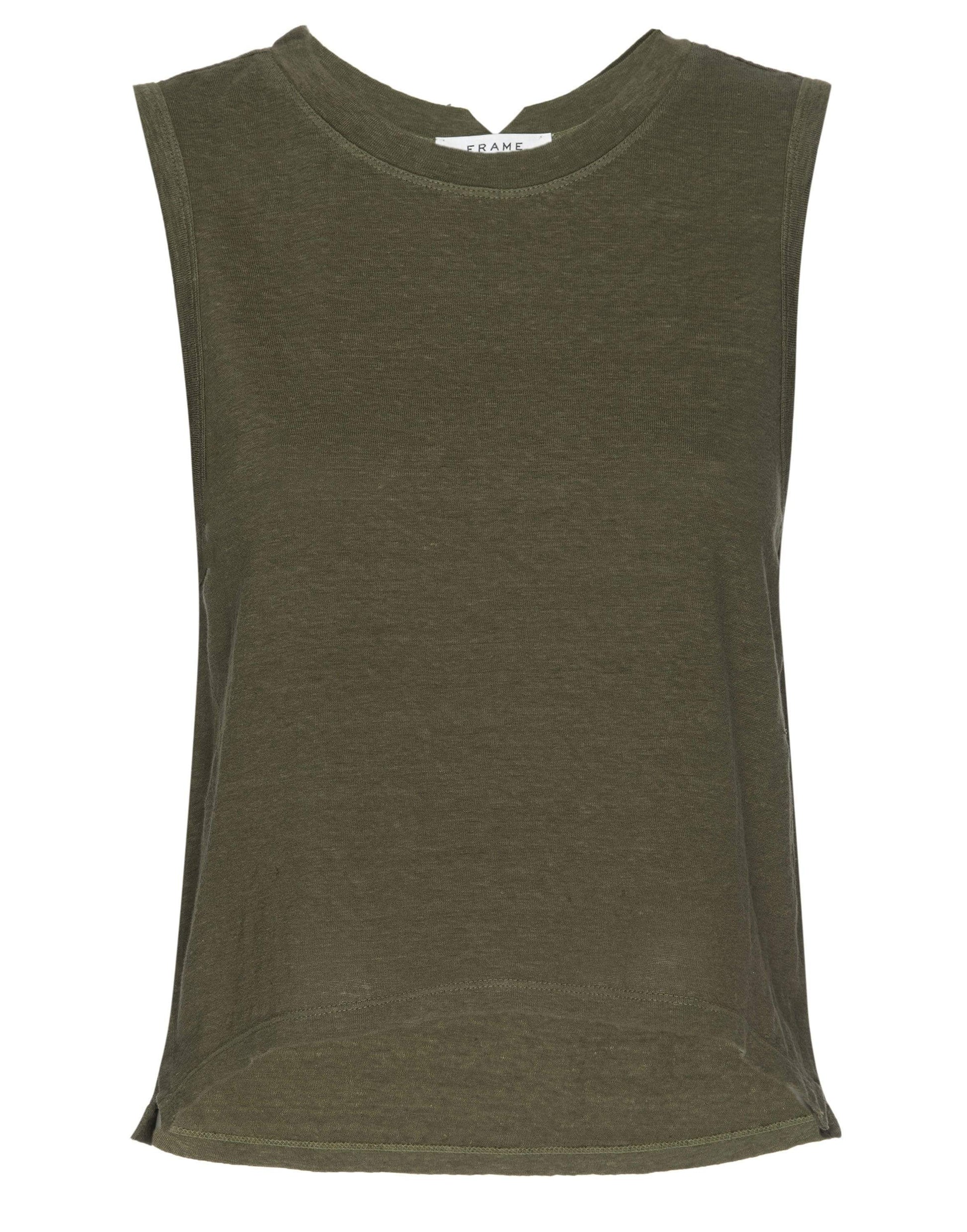 FRAME DENIM-Moss Multi Swingy Muscle Tank-