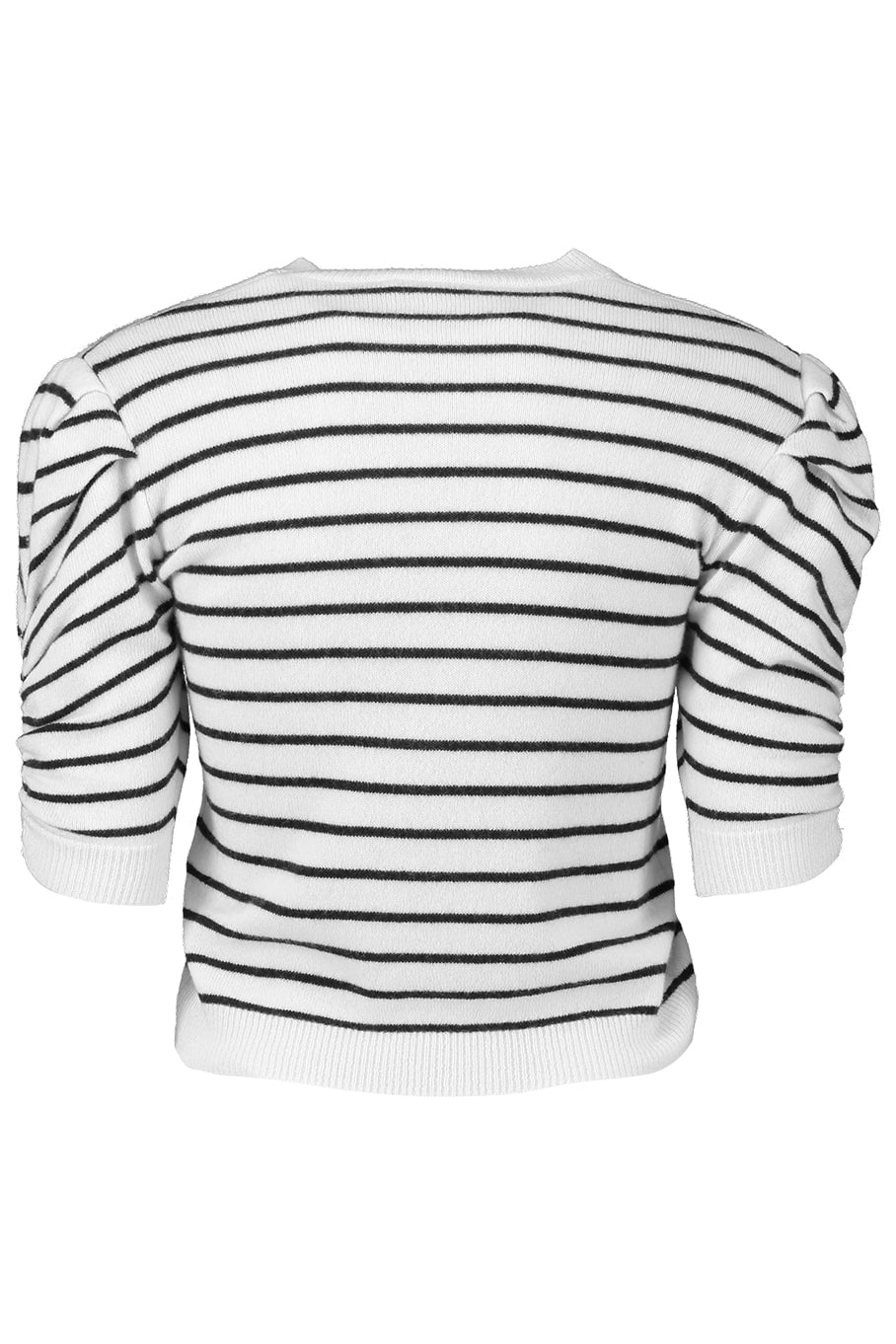 FRAME DENIM-Ruched Sleeve Sweater-