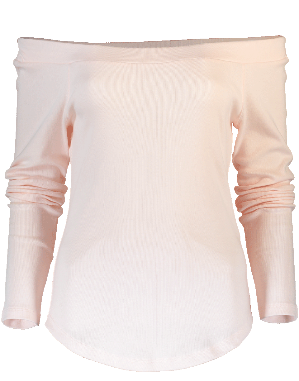 FRAME DENIM-Off Shoulder Tee-