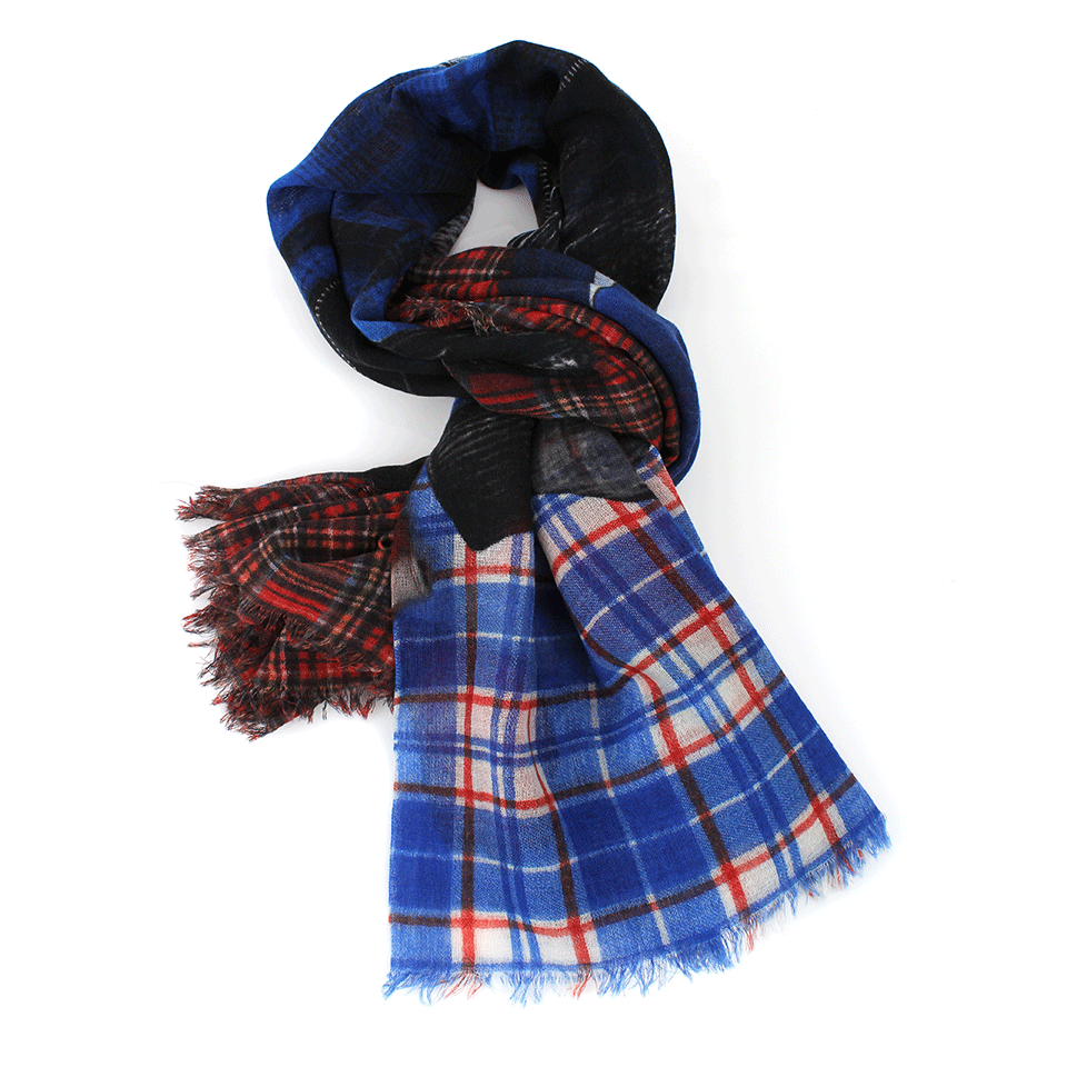 FRANCO FERRARI-St. Laurent Outfit Scarf-BLUE