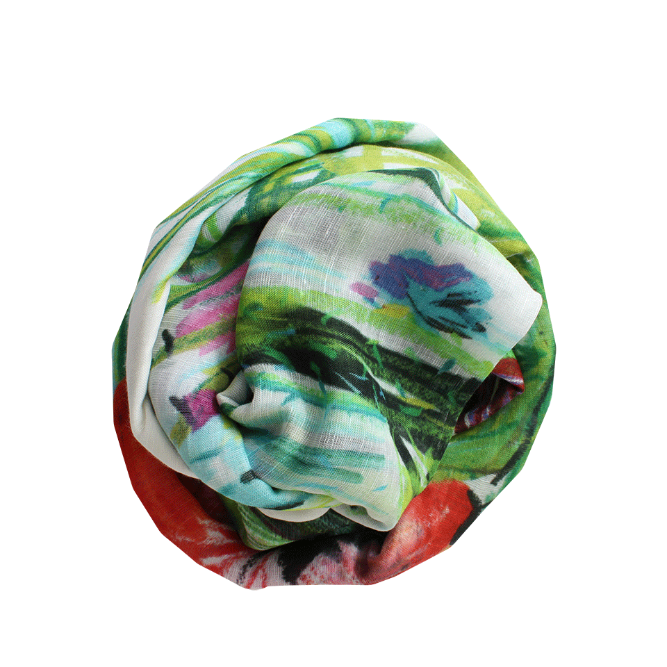 FRANCO FERRARI-Rieti Tropical Scarf-NUDE