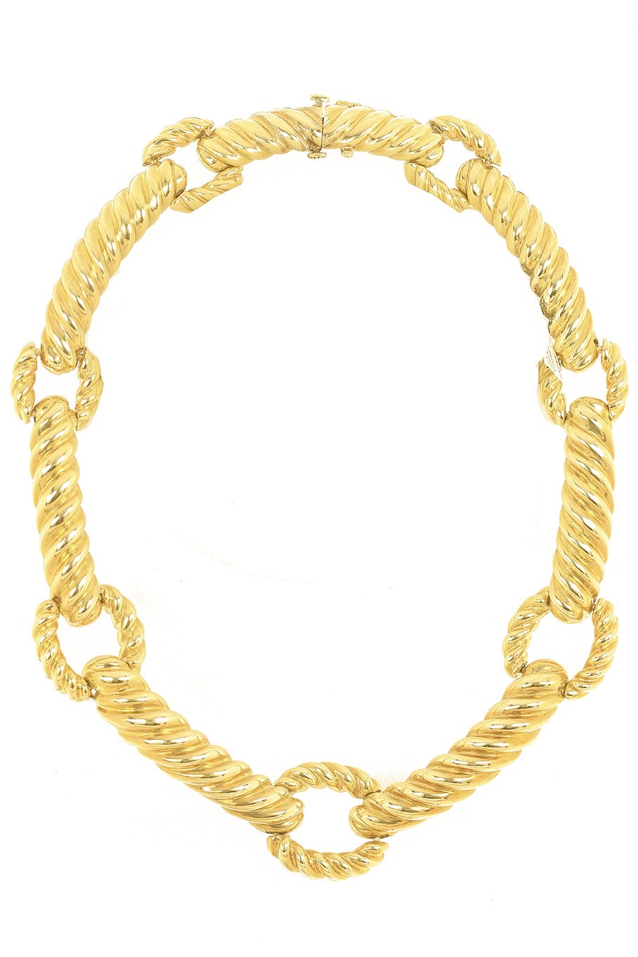 FRED LEIGHTON-Vintage Link Necklace-YELLOW GOLD