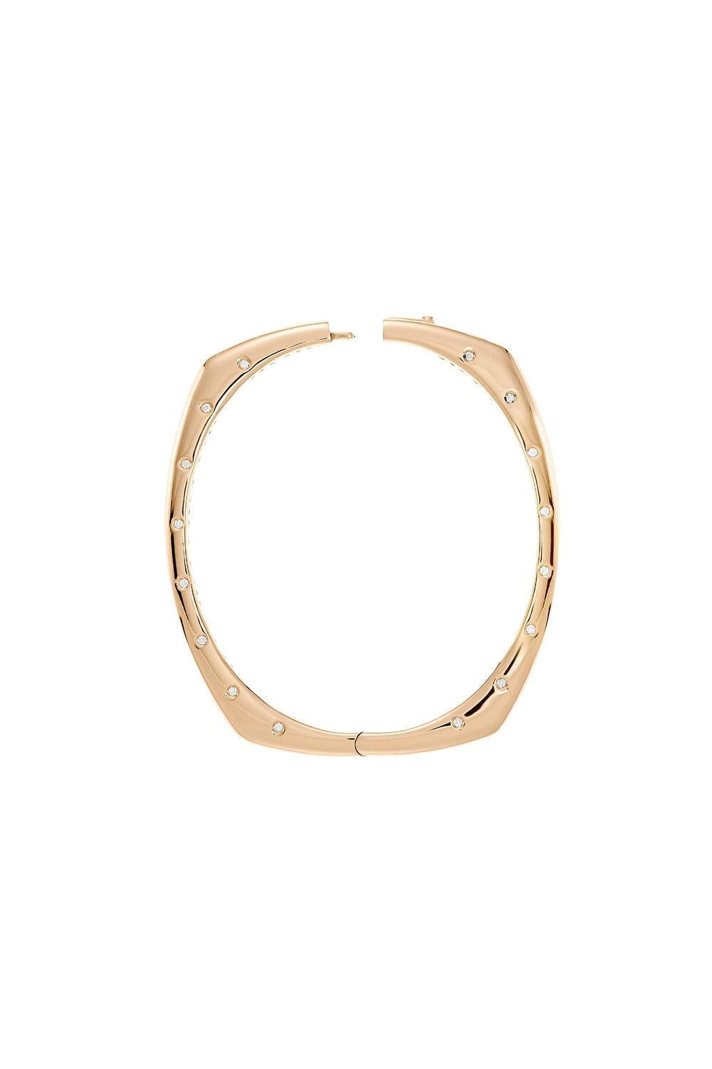 Scattered Diamond Ghost Bangle Bracelet-WHITE GOLD-15-JEWELRYFINE JEWELBRACELET O-FULLORD