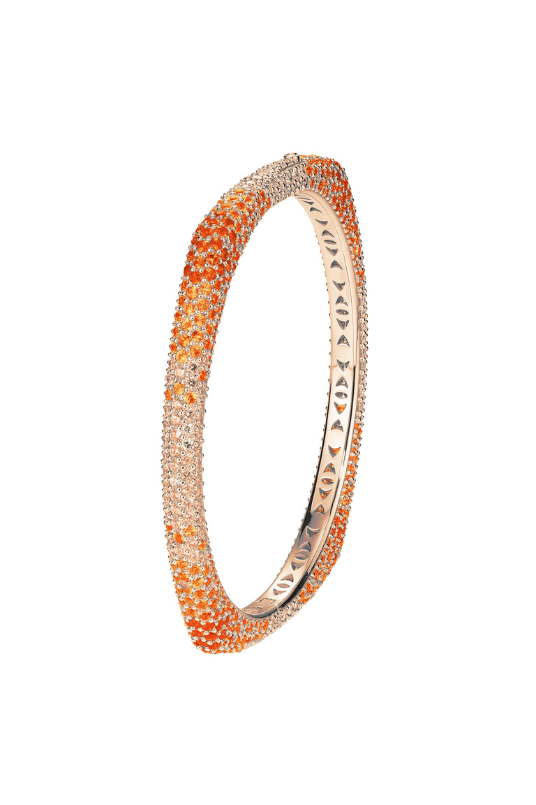 Orange Sapphire Ghost Bracelet