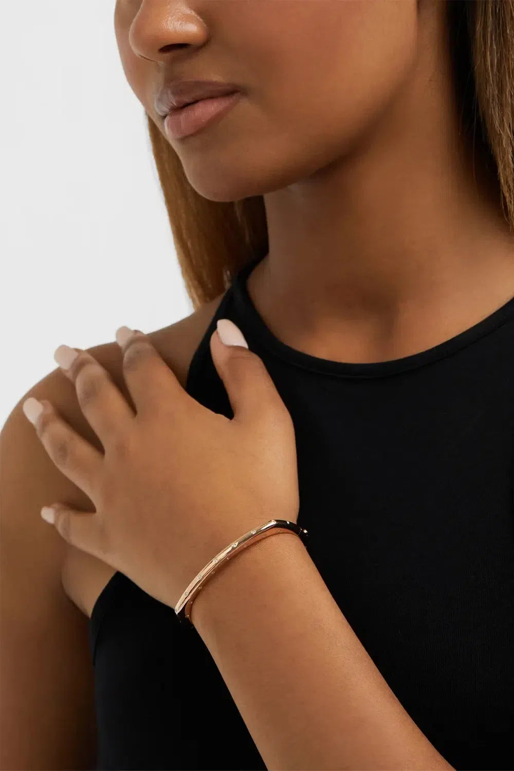 FULLORD-Scattered Diamond Ghost Bangle Bracelet-