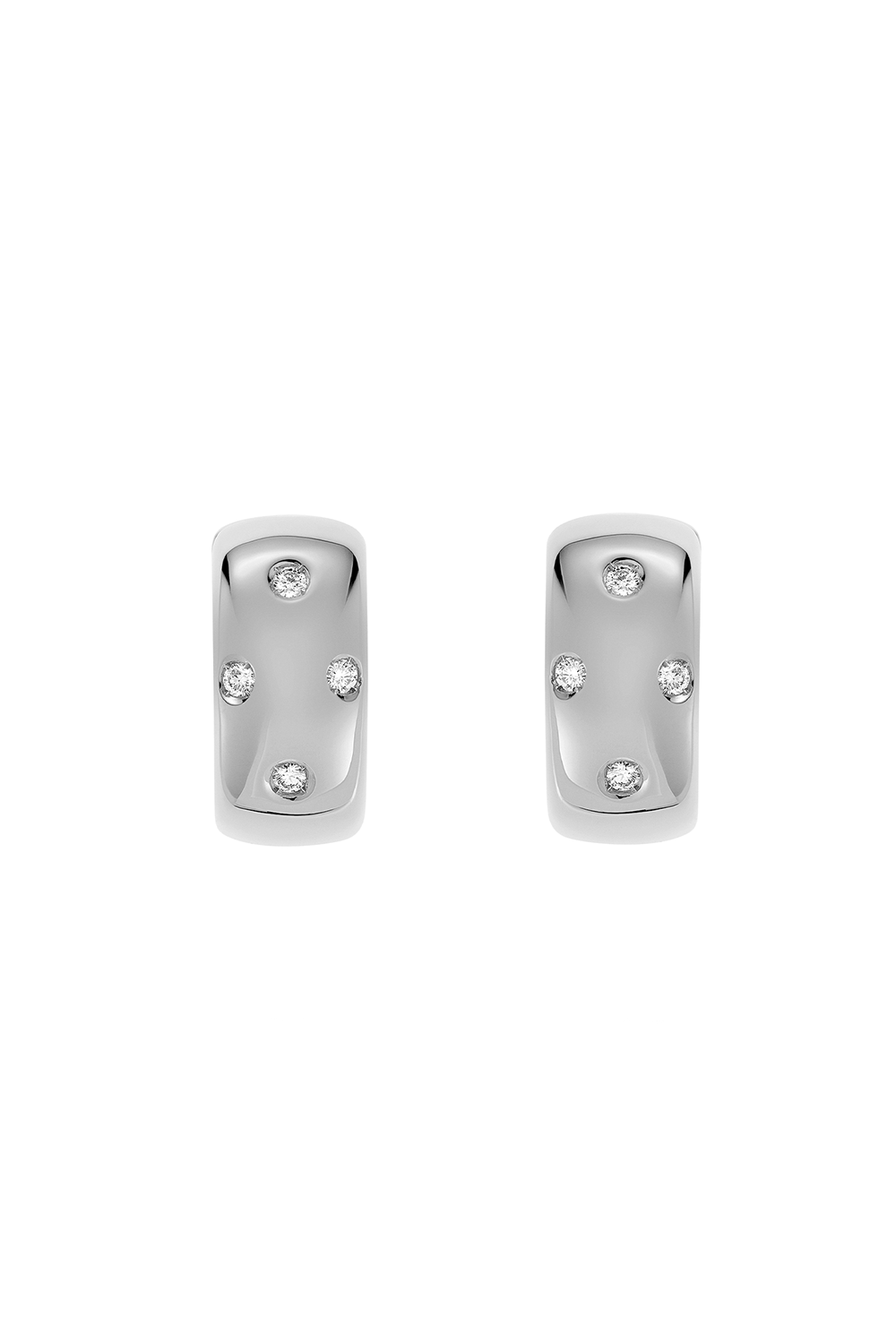 FULLORD-Scattered Diamond Ghost Earrings-WHITE GOLD