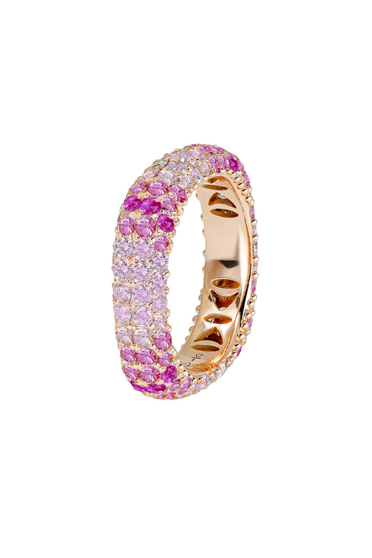 Pink Sapphire Diamond Slim Ghost Ring-ROSE GOLD-6.5-JEWELRYFINE JEWELRING-FULLORD