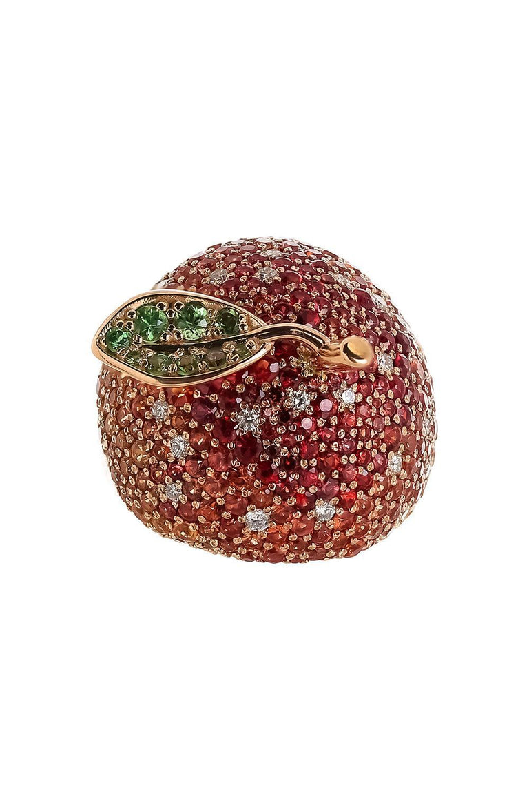 Sapphire Eden Apple Ring