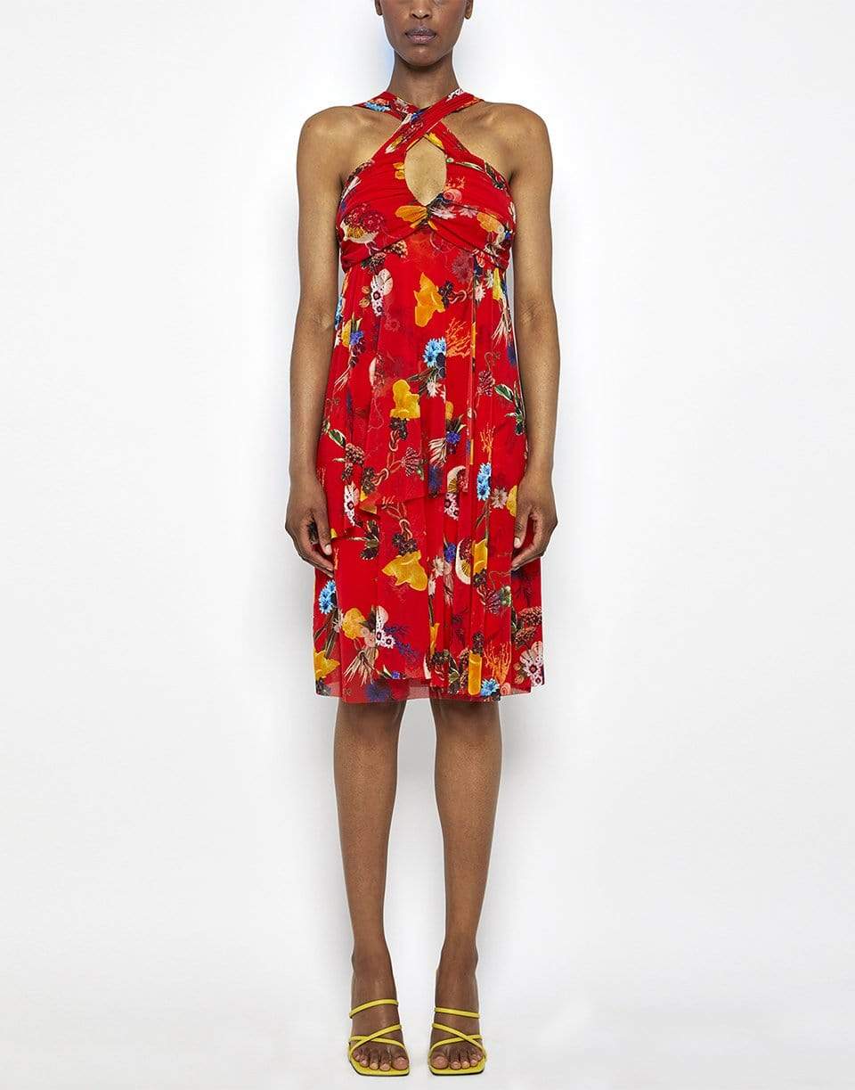 FUZZI-Sleeveless Flower Dress-