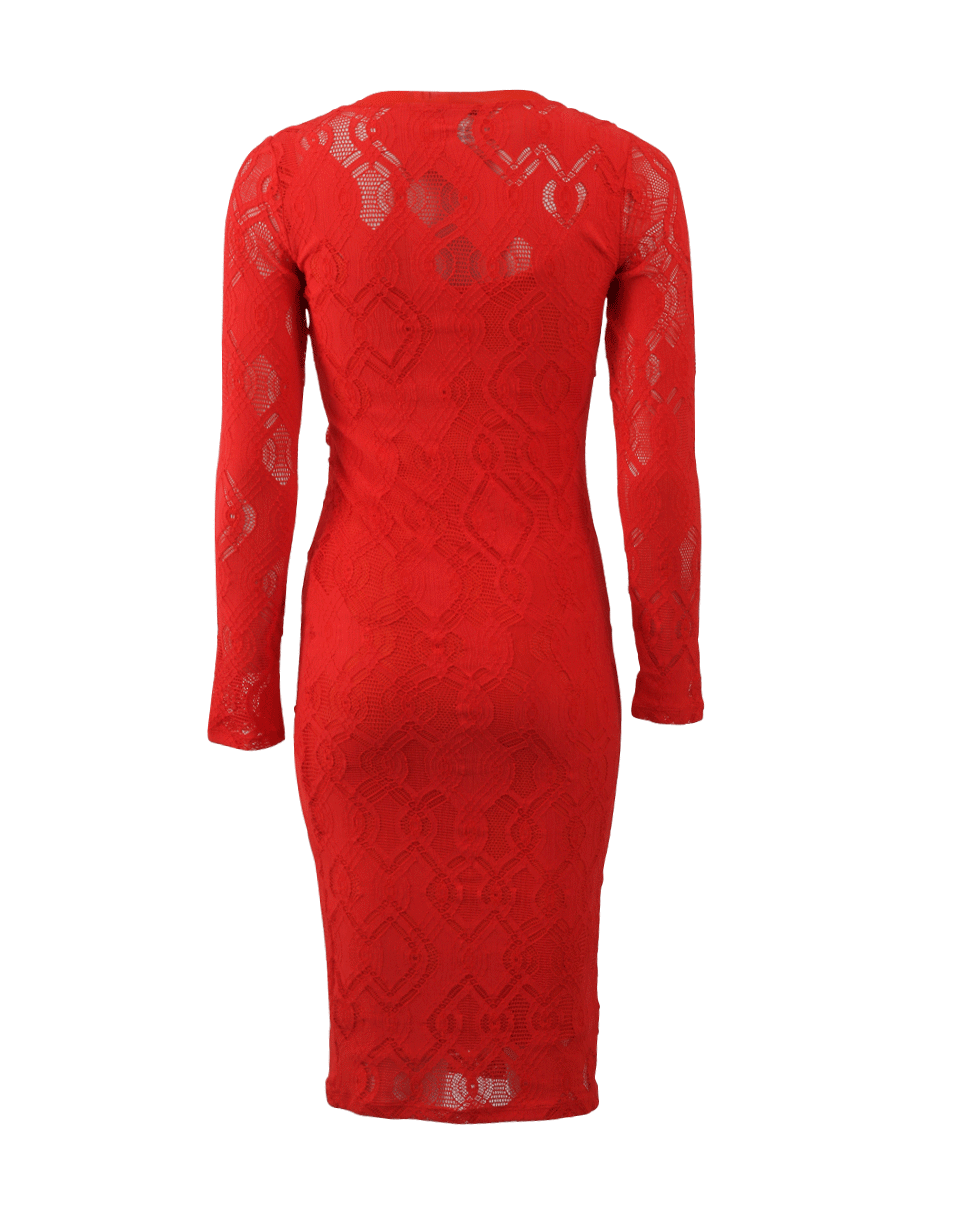 FUZZI-Stretch Lace Dress-