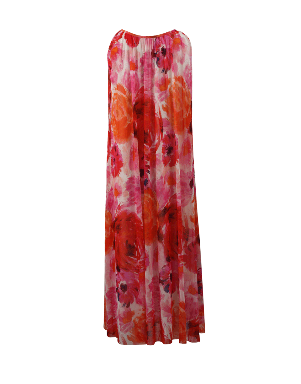 FUZZI-Floral Print Maxi Dress-