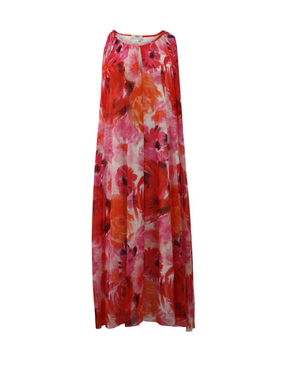 FUZZI-Floral Print Maxi Dress-